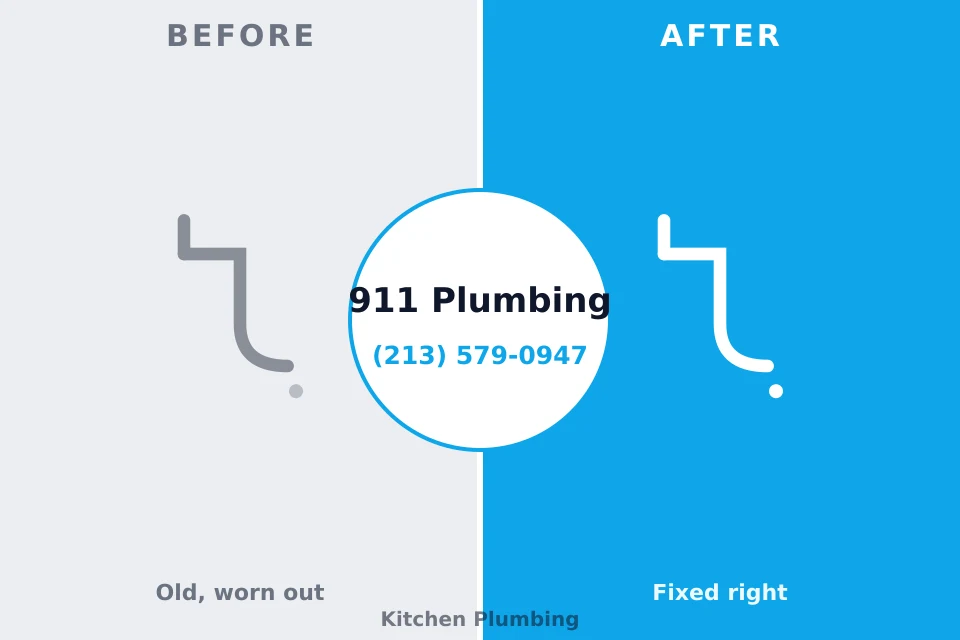 Before and after: plumbing repair Adamstown, MD
